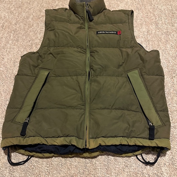 Abercrombie & Fitch GOOSE DOWN Feather Puffer Vest Size Small - Picture 2 of 8